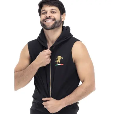 Veste à Capuche Sans Manche Leone Gold - 3