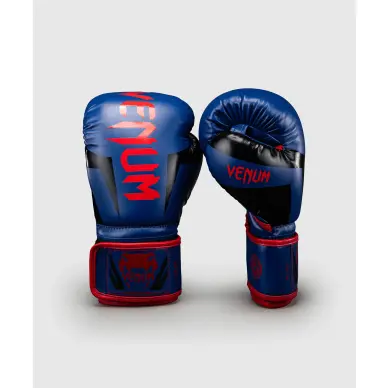 Gants de Boxe Venum Elite - Bleu Fonçé/Rouge