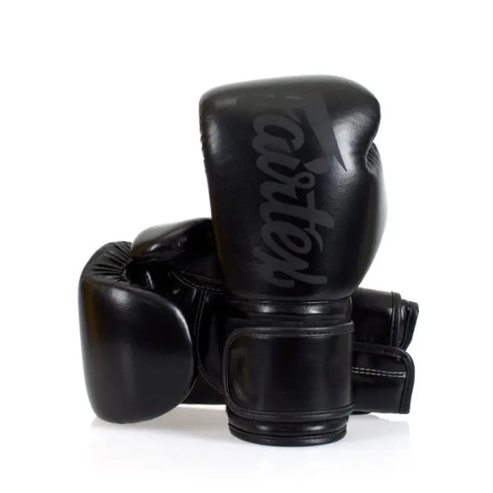 Gants de boxe d'entraînement Fairtex Solid Black