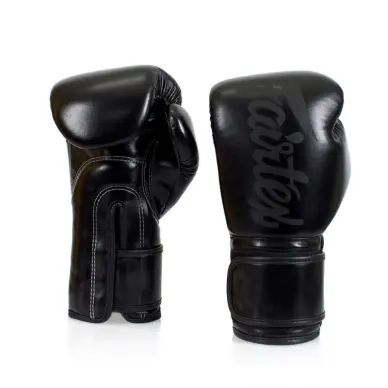 Gants de boxe d'entraînement Fairtex Solid Black - 2