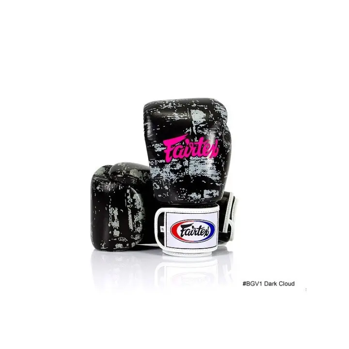 Gants de boxe d'entraînement Fairtex Dark Cloud 100% cuir