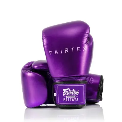 Gants de boxe d'entraînement Fairtex Metallic 100% cuir - 5