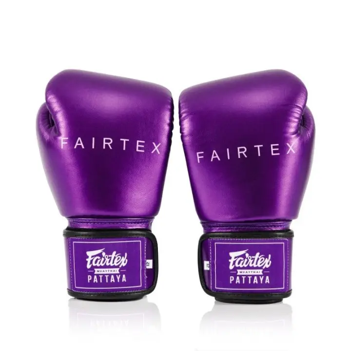 Gants de boxe d'entraînement Fairtex Metallic 100% cuir