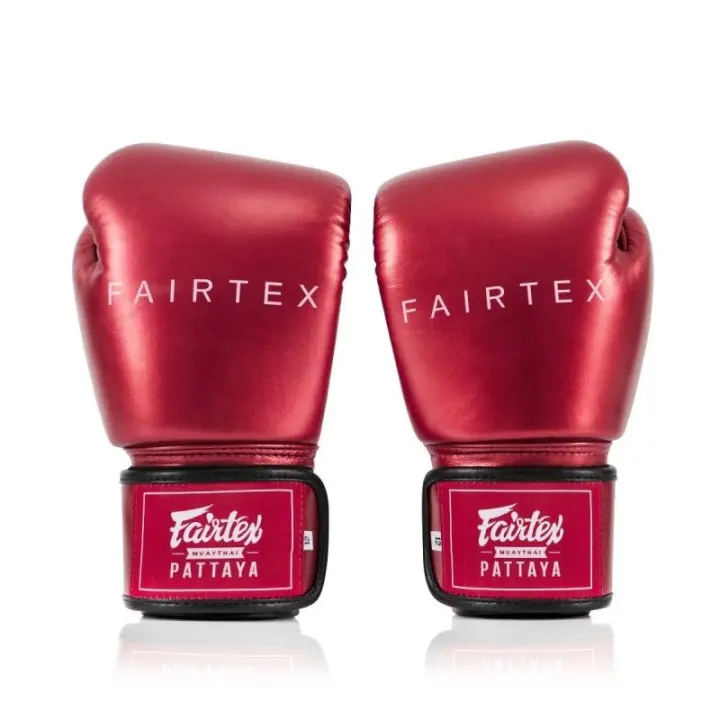 Gants de boxe d'entraînement Fairtex Metallic 100% cuir