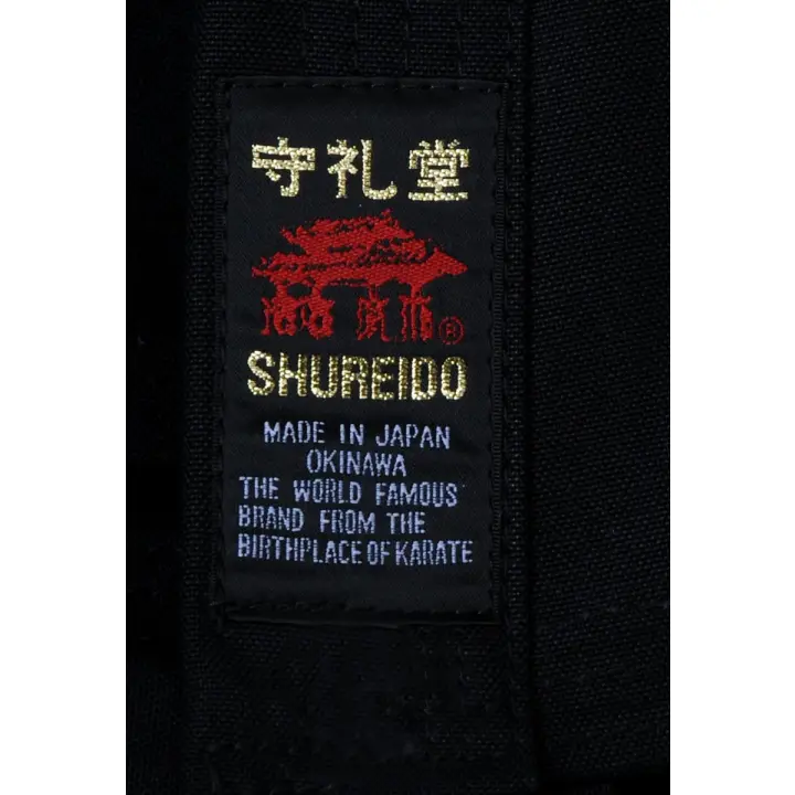Kimono de Karaté Shureido KB-10 Noir Coupe Classique