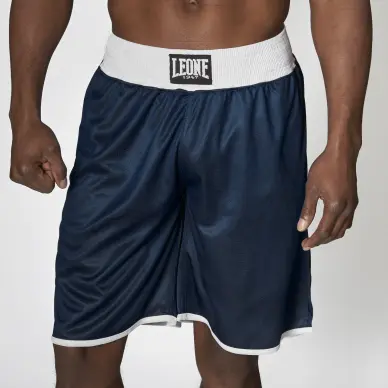 Short de Boxe anglaise réversible rouge & bleu - 5