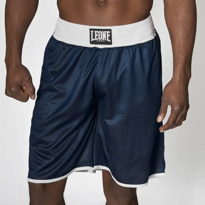 Short de Boxe anglaise réversible rouge & bleu
