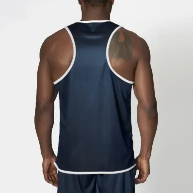 Débardeur de boxe anglaise réversible rouge & bleu - 5