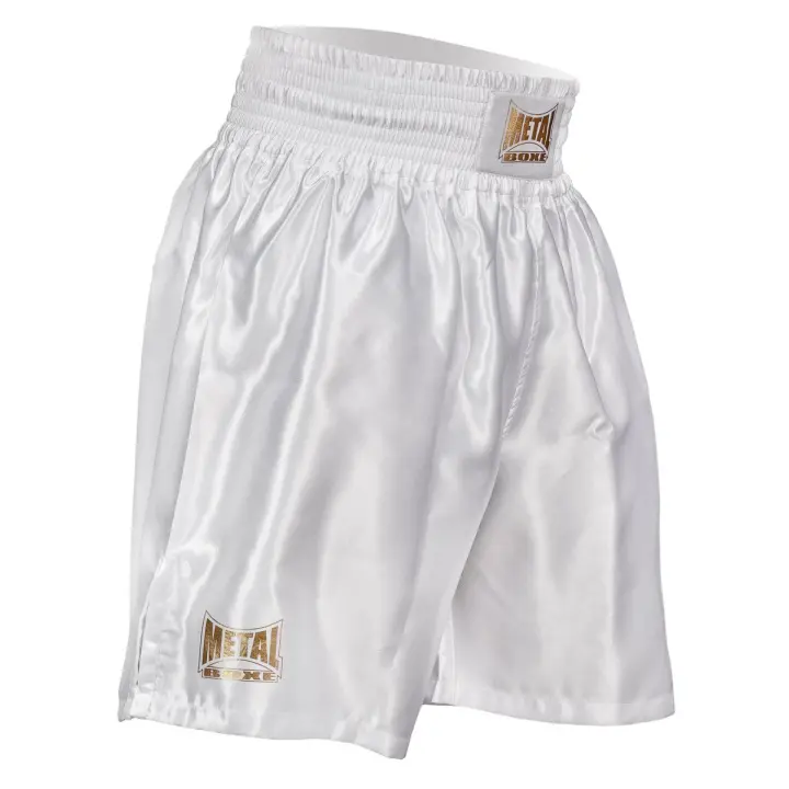 Short de Boxe Anglaise Pro Line Blanc/Gold