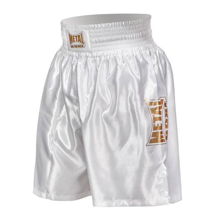 Short de Boxe Anglaise Pro Line Blanc/Gold