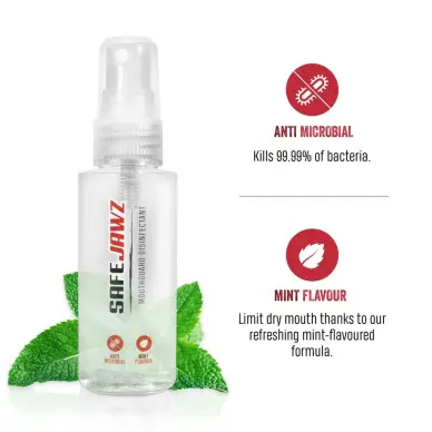 Spray désinfectant pour protège-dents SAFEJAWZ - 2