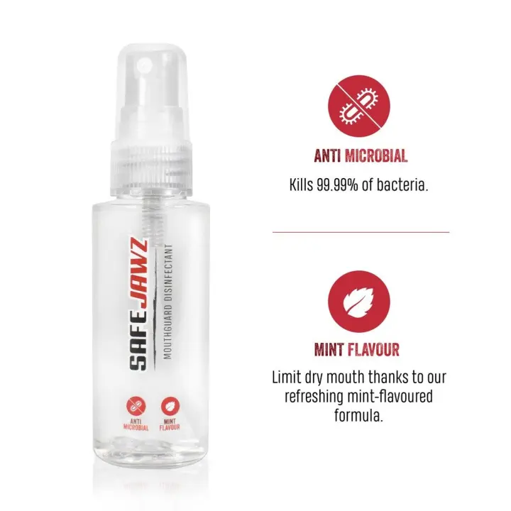 Spray désinfectant pour protège-dents SAFEJAWZ