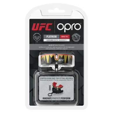 Protège-dents UFC Opro Platinum Metal Red - 2