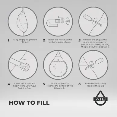 Sac de Frappe Aquabag Heavy Punching 55 kg 120 lb - 24