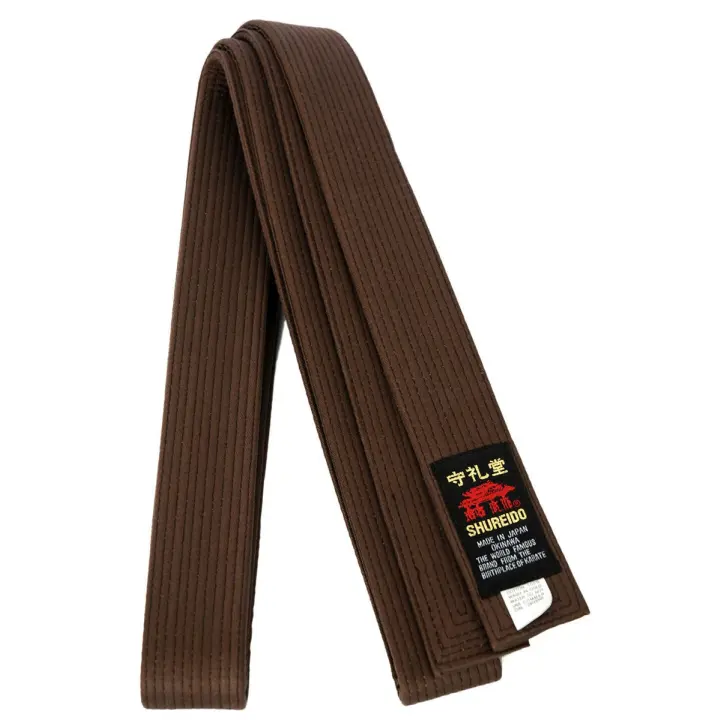 Cinturón de Karate Shureido Marrón de Algodón