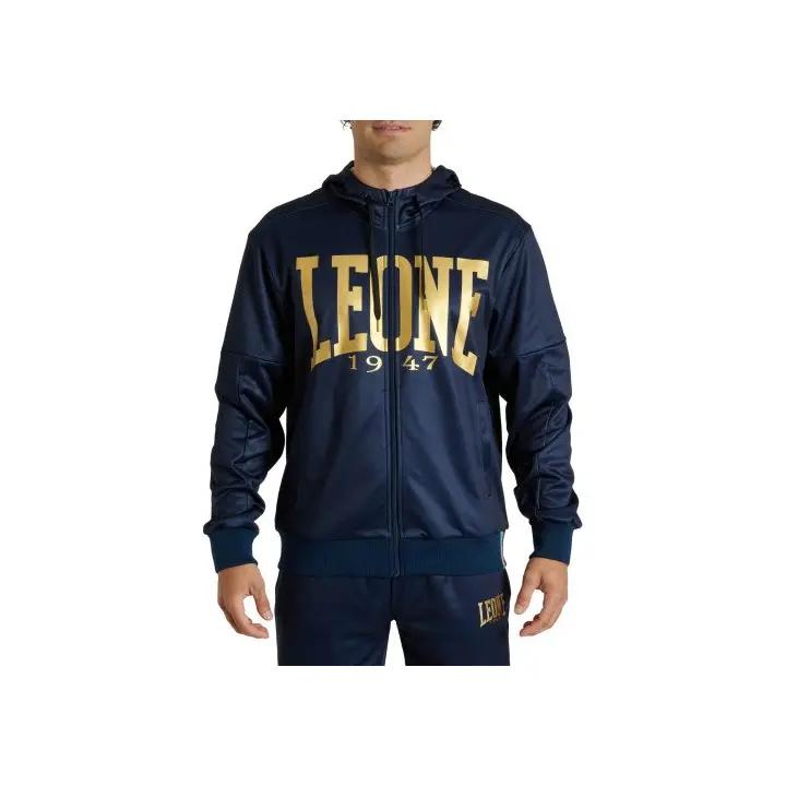 Sweatshirt zippé à capuche Leone DNA Navy