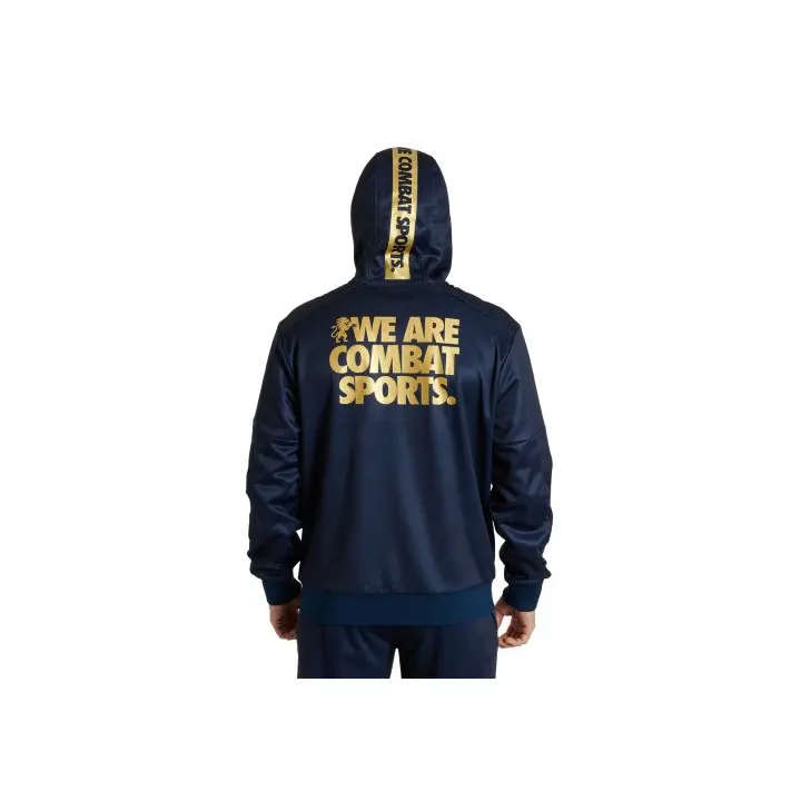 Sweatshirt zippé à capuche Leone DNA Navy