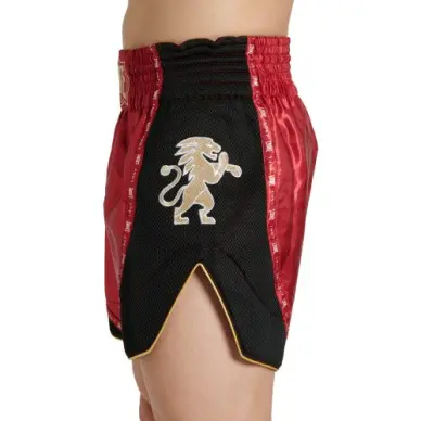 Short de Boxe Thai Leone Classic Rouge - 4