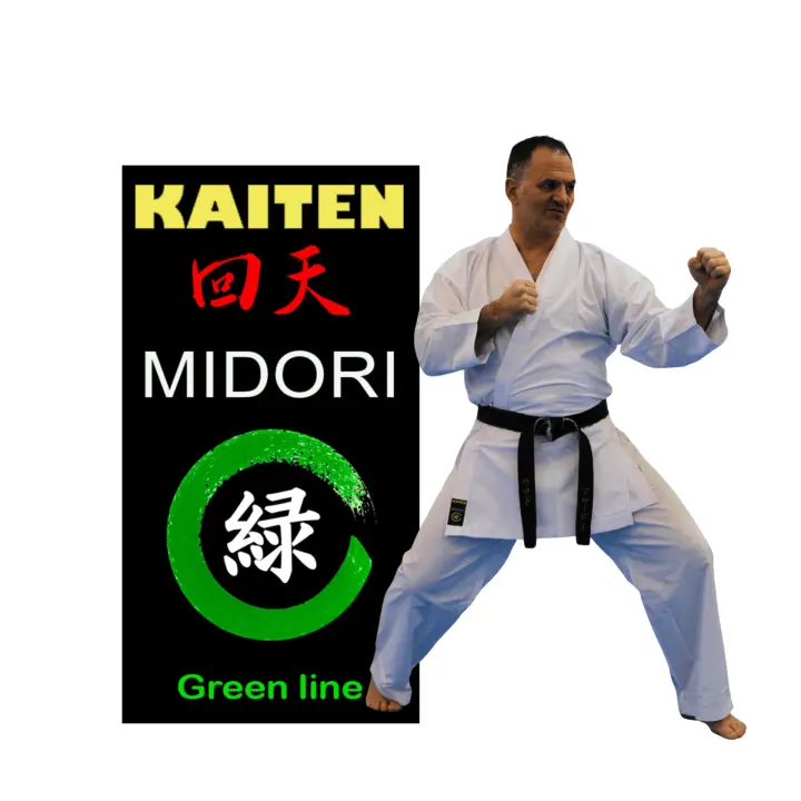 Kimono Karaté Kumité Kaiten Green Line