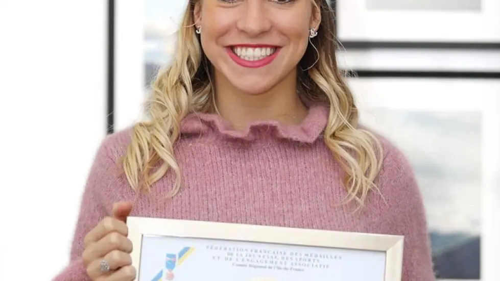 Gwendoline Philippe a reçu la médaille d'or de la Jeunesse et des Sports !