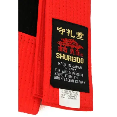Ceinture de Karaté Shureido Rouge/Noire - 3