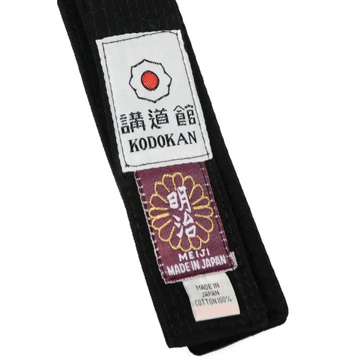 Ceinture de Judo Noire Meiji Importation Japon