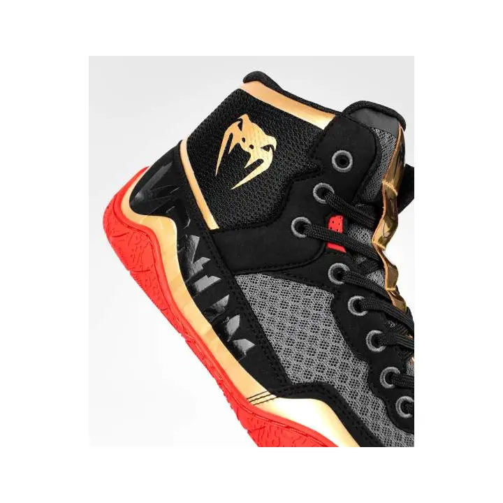Chaussures de Lutte Venum Elite Noir/Or/Rouge