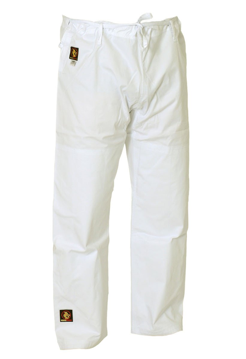 Kwon Pantalon De Judo 100% Coton - Taille Élastique Et Genoux Renforcés Pour Enfants Et Adultes (120 à 210 Cm)