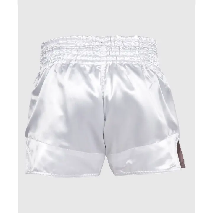 Short de Boxe Thaï Venum Classic Blanc/Noir