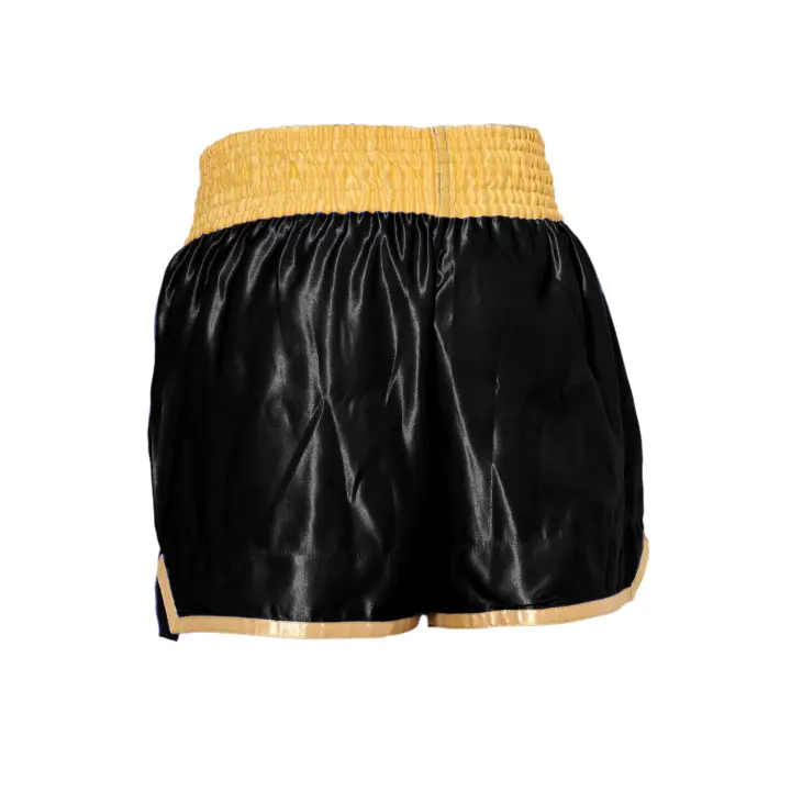 Short de Boxe Thaï FIGHTER Noir & Jaune