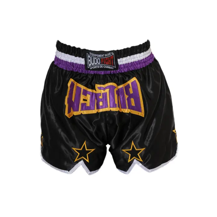 Short de Boxe Thaï STAR Noir & Violet