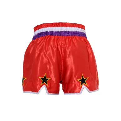 Short de Boxe Thaï STAR Rouge & Violet - 3