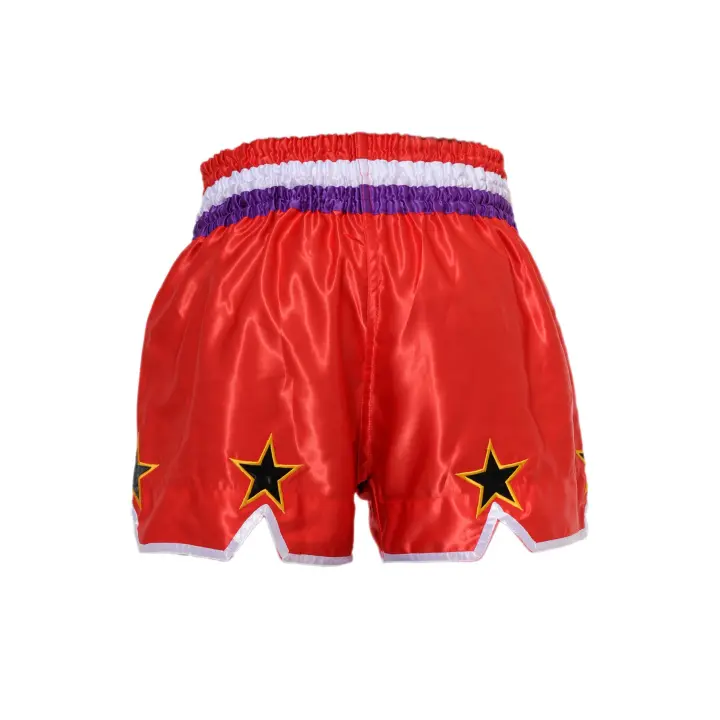 Short de Boxe Thaï STAR Rouge & Violet