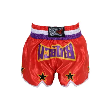 Short de Boxe Thaï STAR Rouge & Violet - 2