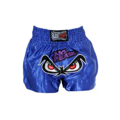 Short de Boxe Thaï NO FEAR Bleu - 2