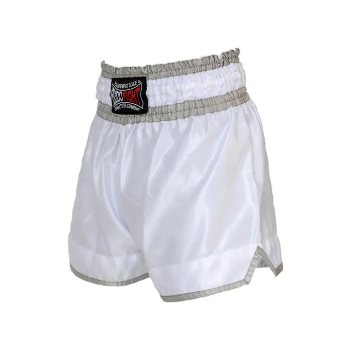 Short de Boxe Thaï NO LIMIT blanc