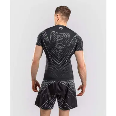 Venum Midnight Fury Korte Mouwen Rashguard - Zwart/Grijs/Zilver - 3
