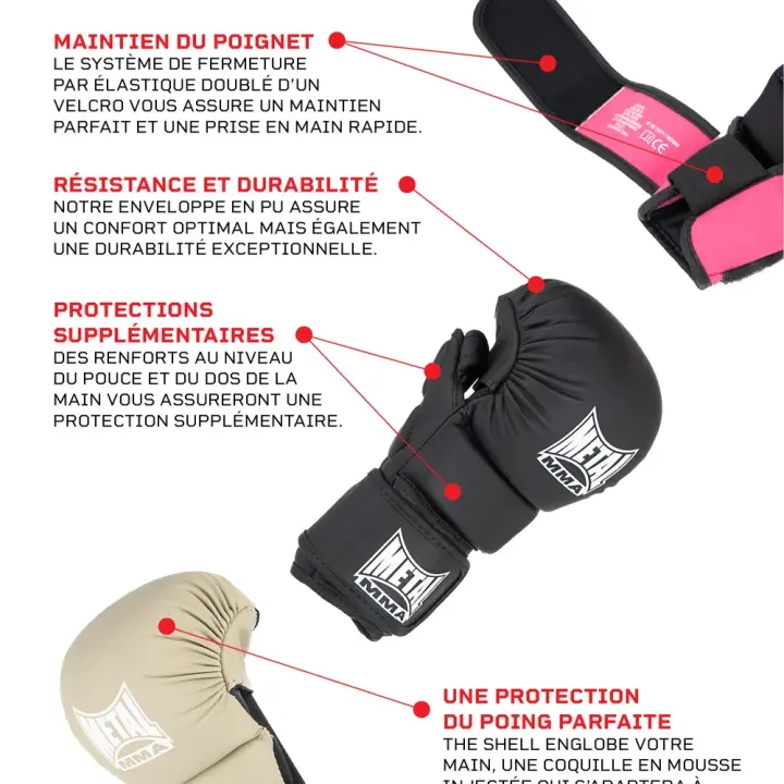 Gants MMA The Shell Metal Boxe