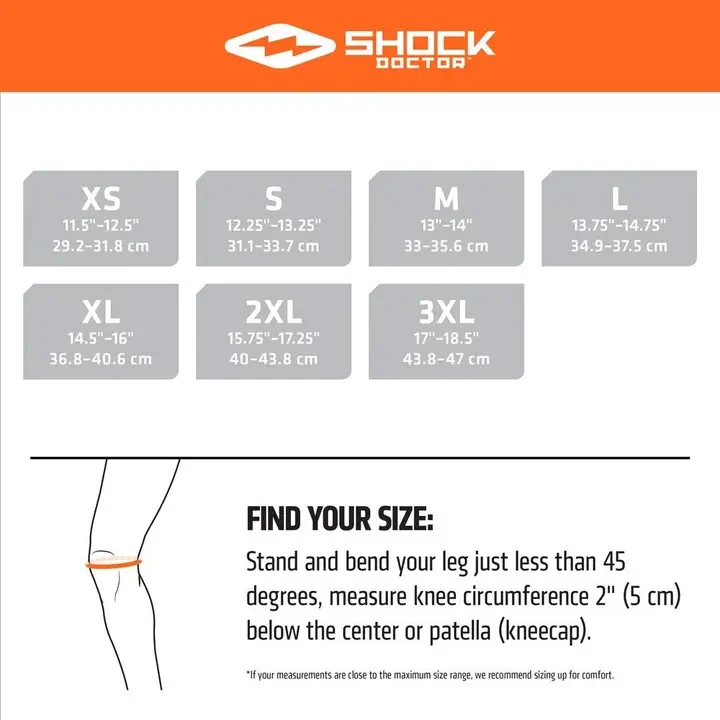 Rodilleras Shock Doctor Con Estabilizadores Flexibles