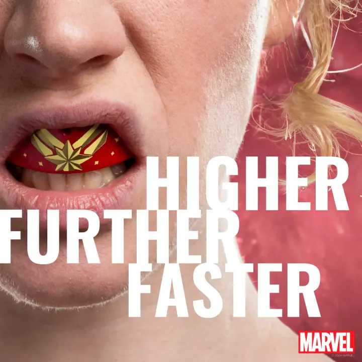 Protège-dents SAFEJAWZ Captain Marvel Rouge