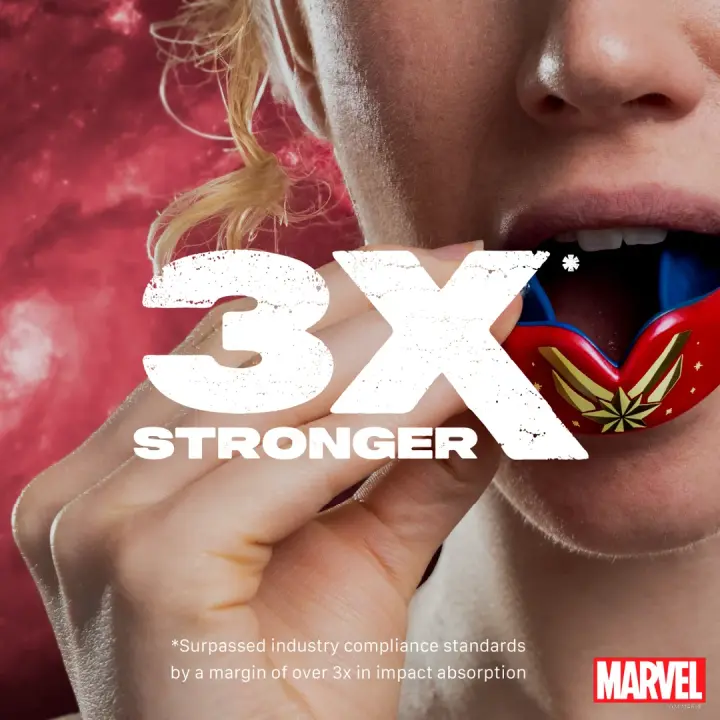 Protège-dents SAFEJAWZ Captain Marvel Rouge