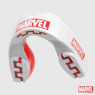 Protector bucal SAFEJAWZ Marvel Logo Blanco