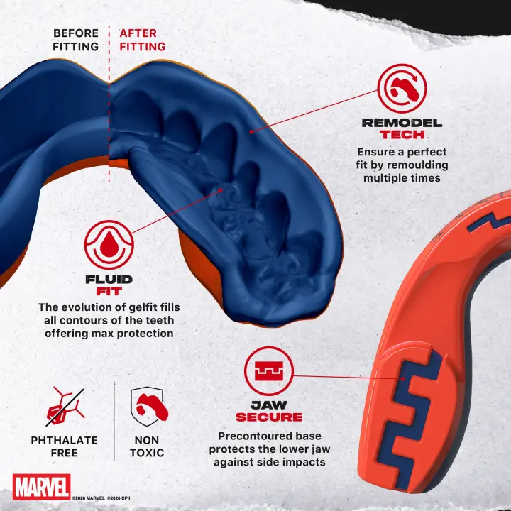 Protège-dents SAFEJAWZ Marvel Spider Man Rouge
