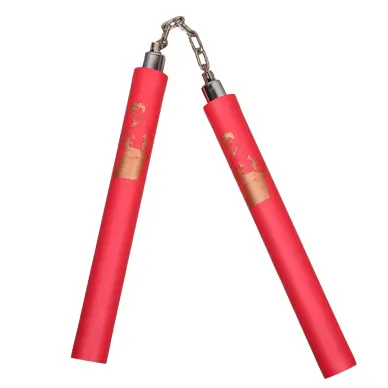 Nunchaku in Schiuma Rossa con Catena