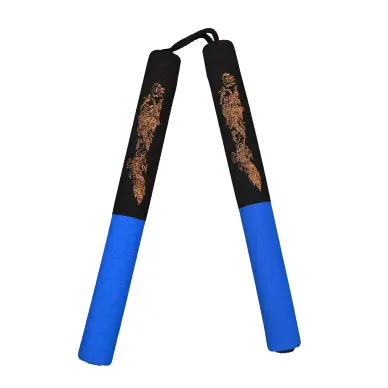 Nunchaku à Corde Mousse Noir et Bleu