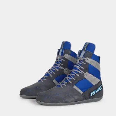 Scarpe da Boxe Francese Rivat Top Grigio / Blu
