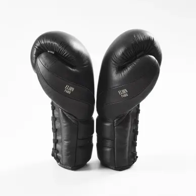 Gants de boxe Elion L’Élégant à lacets – Cuir Nappa premium - 4
