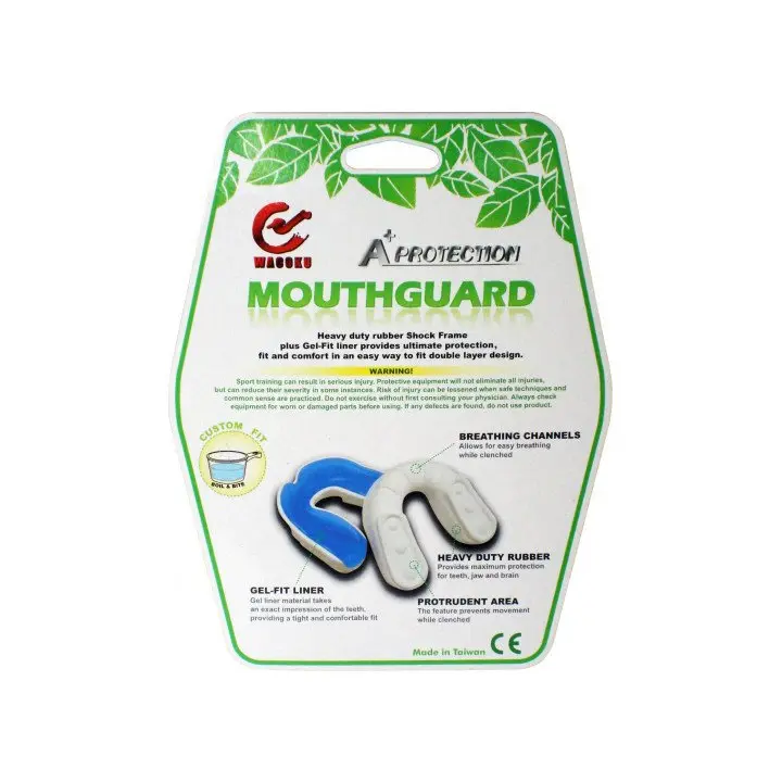 Protège-dents Thermoformable Gel Confort bleu/blanc