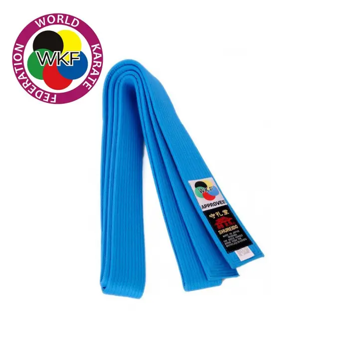 Ceinture de Karaté Shureido Compétition Kata Bleue WKF