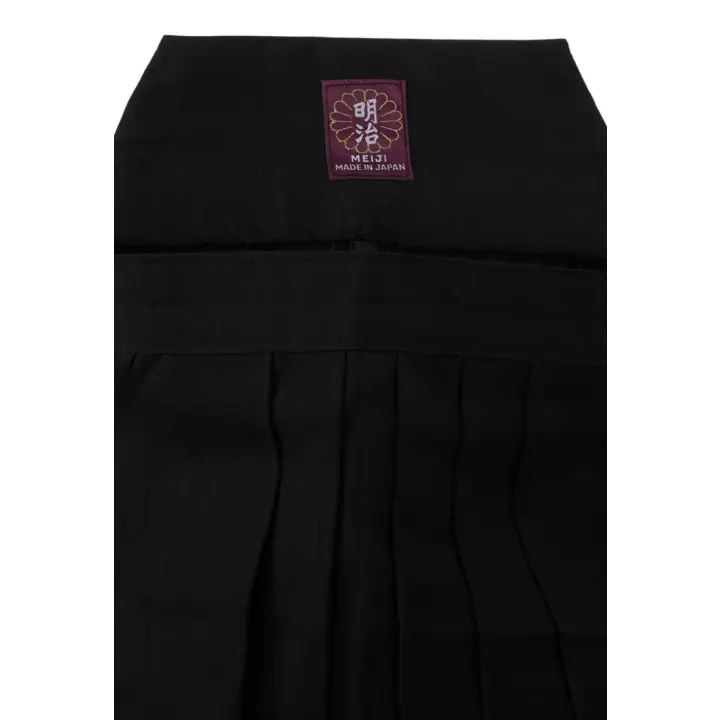 Hakama d'Aïkido Noir Meiji Importation Japon